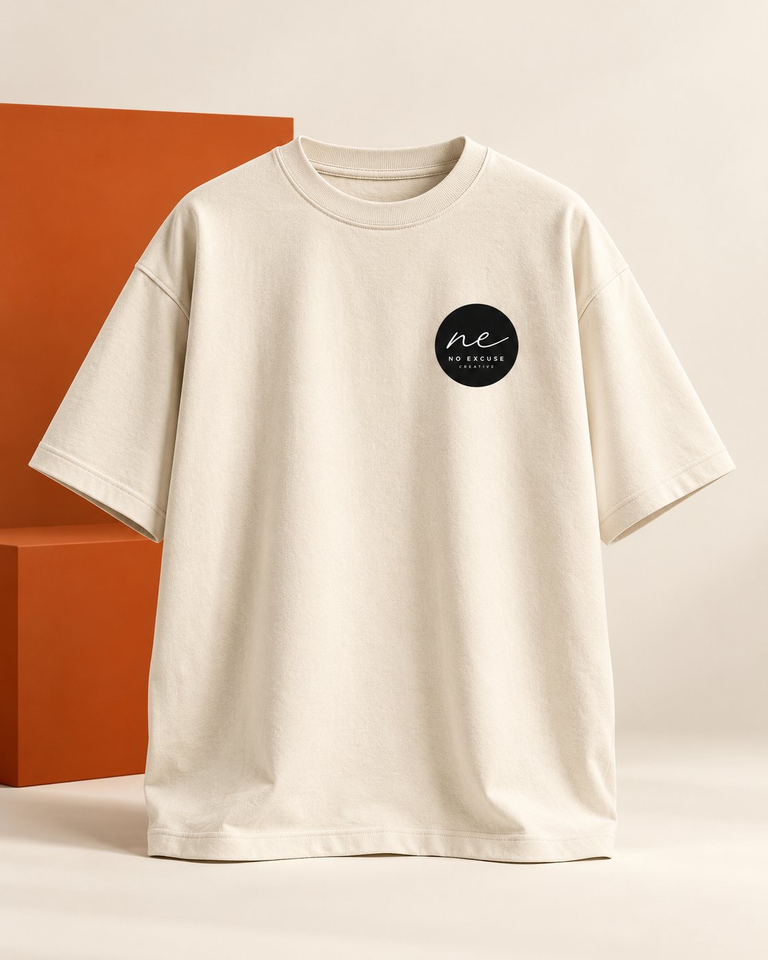 Cream No Excuse Creative oversized studio tee
